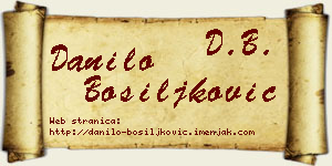 Danilo Bosiljković vizit kartica